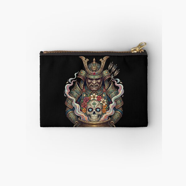 Item preview, Samurai Sugar Skull Day of the Dead Holiday Gift designed and sold by DrawHandArt.