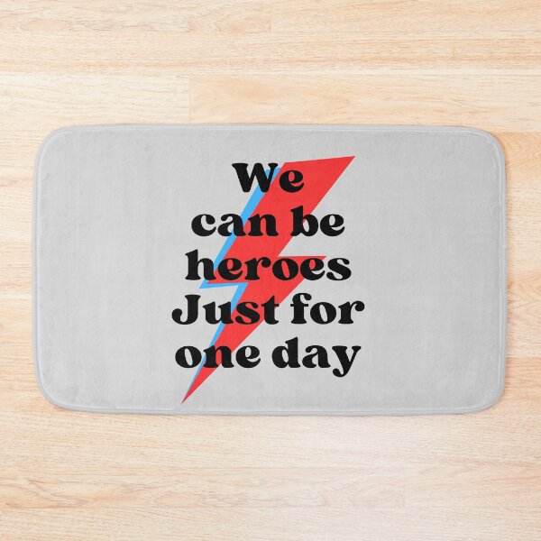 Item preview, We Can Be Heroes Just For One Day Retro Lightning Bolt designed and sold by eMKa82.
