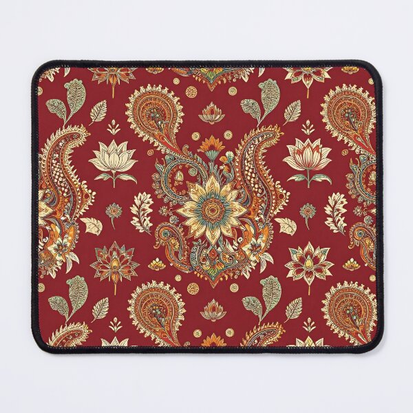 Item preview, Ornate Persian Paisley Wallpaper Pattern with Floral Accents designed and sold by Lucia Amaris Art.