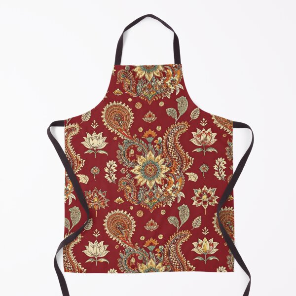 Item preview, Ornate Persian Paisley Wallpaper Pattern with Floral Accents designed and sold by Lucia Amaris Art.