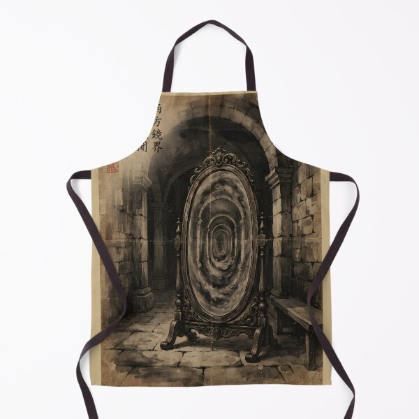 Item preview, The Mirror to the Inverted Realm Sumi-e Ink Wash designed and sold by DuckOddity.