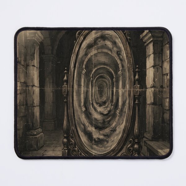Item preview, The Mirror to the Inverted Realm Sumi-e Ink Wash designed and sold by DuckOddity.