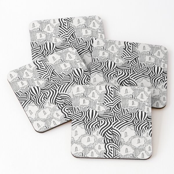 Item preview, Surreal Lily Flowers Zentangle Optical Art designed and sold by GTeoArt.