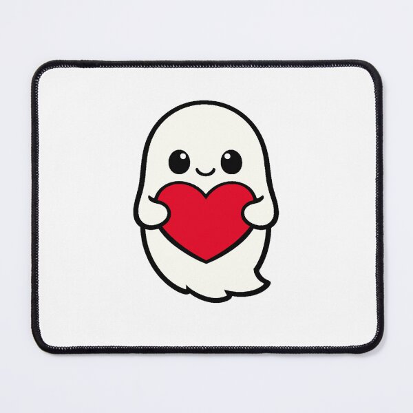 Item preview, Cute Ghost Holding Heart Kawaii designed and sold by سله أرت.