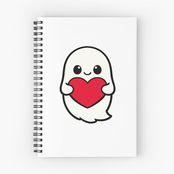 Item preview, Cute Ghost Holding Heart Kawaii designed and sold by سله أرت.