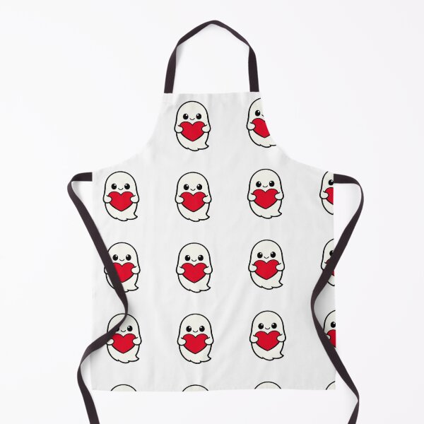 Item preview, Cute Ghost Holding Heart Kawaii designed and sold by Sela Art .