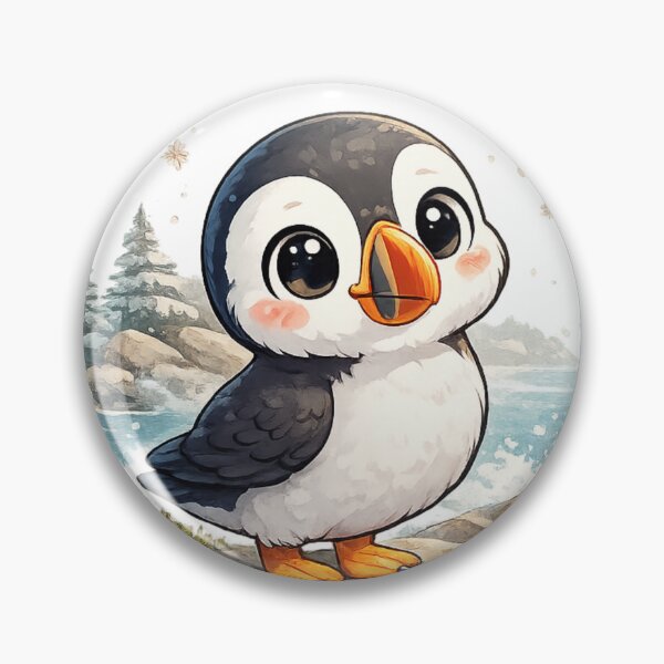 Item preview, Cute Norwegian Puffin Kawaii Bird Design designed and sold by NovaMoodCo.