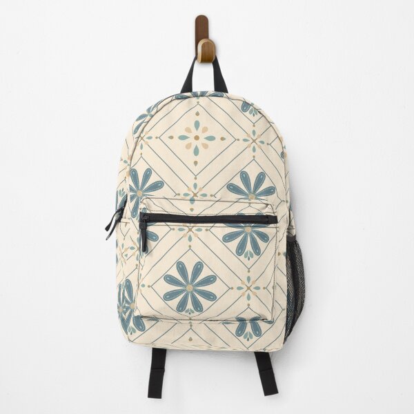 Item preview, Hand-Drawn Mid-Century Floral Geometric Pattern designed and sold by WEBiC-ART Creative Studio.