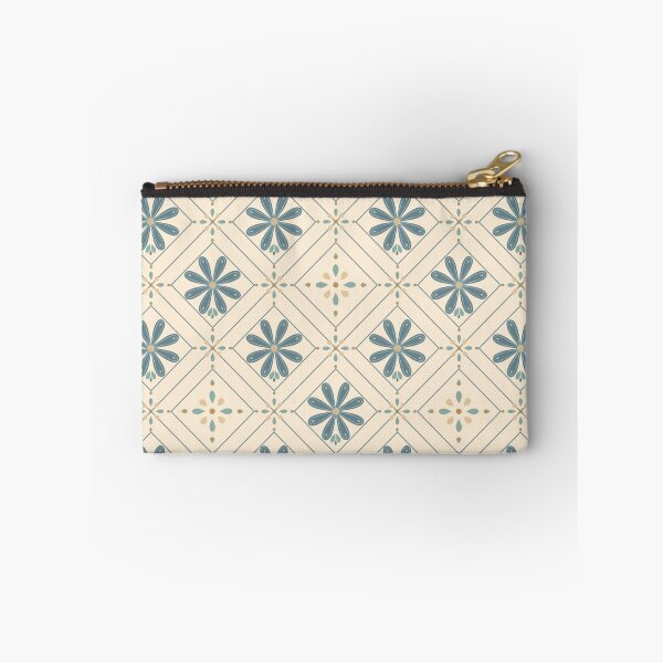 Item preview, Hand-Drawn Mid-Century Floral Geometric Pattern designed and sold by WEBiC-ART Creative Studio.
