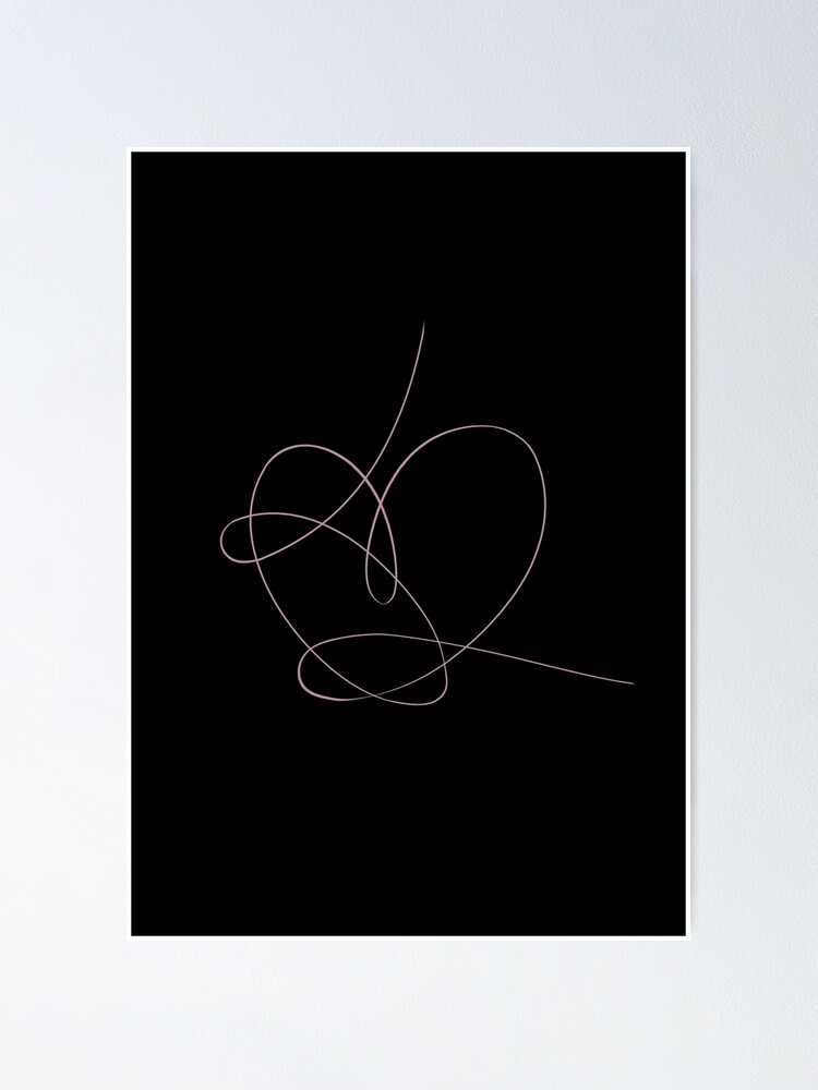 "BTS LOVE YOURSELF ANSWER HEART" Poster by
