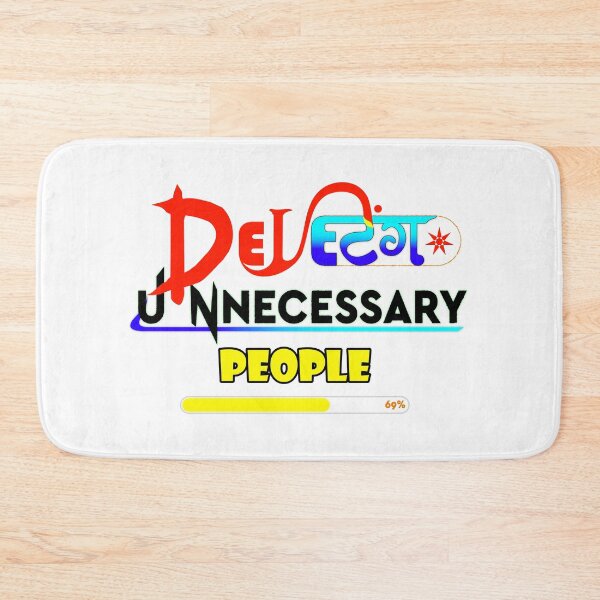 Item preview, Deleting Unnecessary People, Motivational Typography T-Shirt Design designed and sold by T2T-ees.