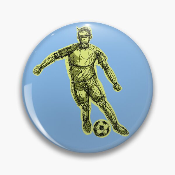 Item preview, Soccer Star with blue background  designed and sold by missmann.