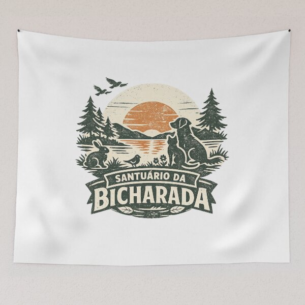 Item preview, Santuário da Bicharada Wildlife Sanctuary T-Shirt designed and sold by Santuário da Bicharada.