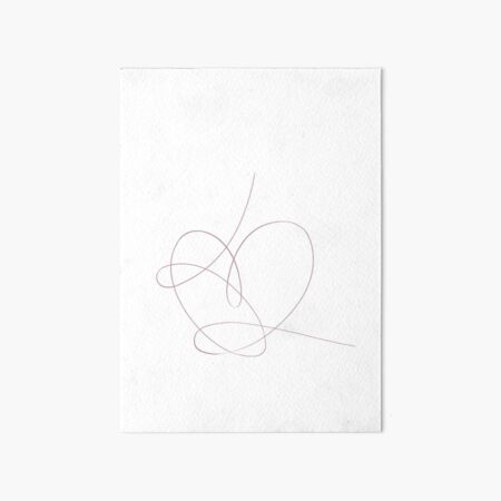 Bts Love Yourself Answer Heart Art Board Print By Lojakshop Redbubble