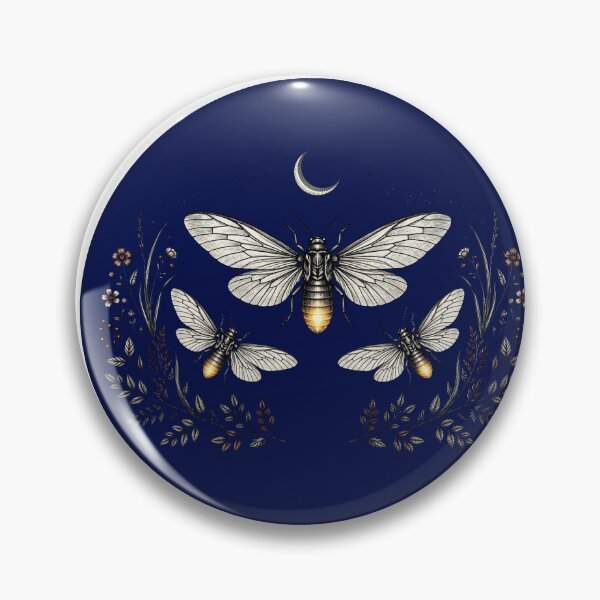 Item preview, Fireflies at Midnight - Vintage Firefly Moon Entomology - Dark Academia designed and sold by Neurospicy Trolls.