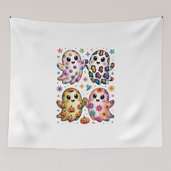 Item preview, Cheerful Halloween Ghosts designed and sold by jkrphoto.
