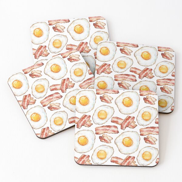 Item preview, Eggs and Bacon Food Pattern designed and sold by Abizola.