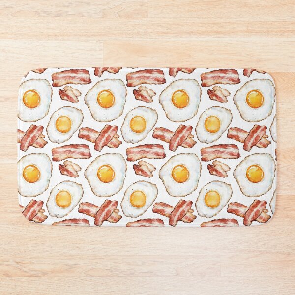 Item preview, Eggs and Bacon Food Pattern designed and sold by Abizola.