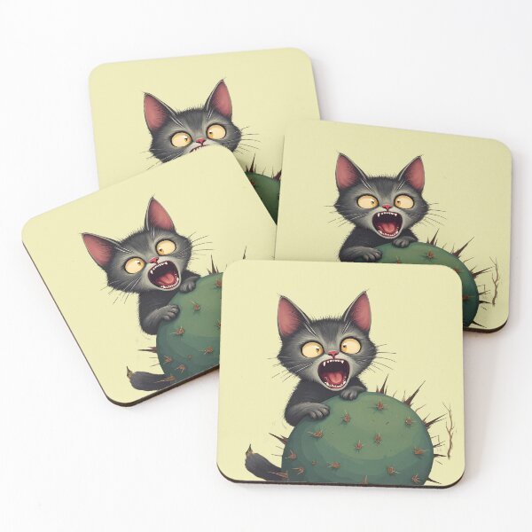 Item preview, Starting garden adventure - Cat and cactus designed and sold by ParadoxParadox.