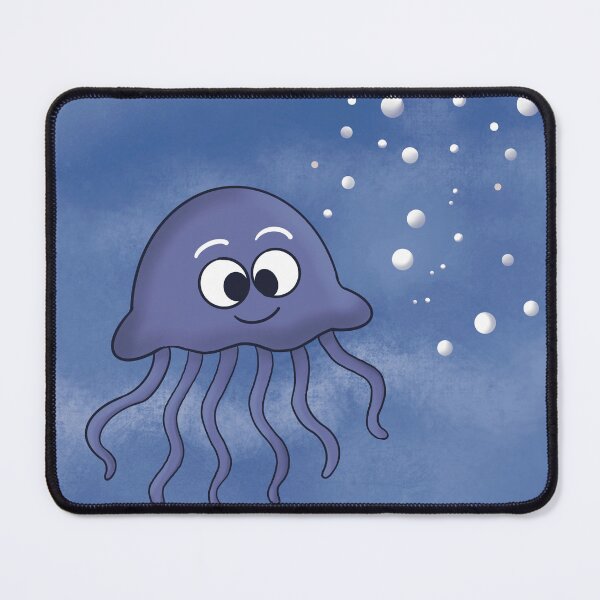 Item preview, jellyfish under water - cartton ocean illustration designed and sold by Mohr-Color.