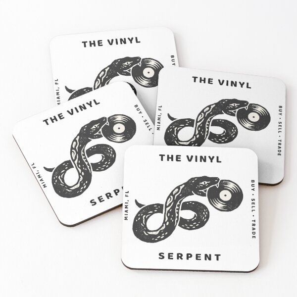 Item preview, The Vinyl Serpent – Vintage Record Store T-Shirt designed and sold by Klevertee.