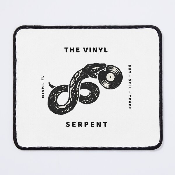 Item preview, The Vinyl Serpent – Vintage Record Store T-Shirt designed and sold by Klevertee.