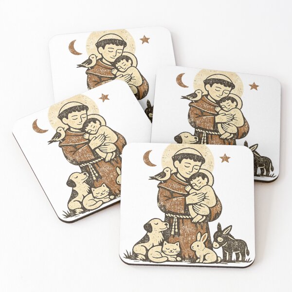 Item preview, Saint Francis of Assisi Animal Lover T-Shirt designed and sold by Santuário da Bicharada.