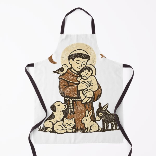Item preview, Saint Francis of Assisi Animal Lover T-Shirt designed and sold by Santuário da Bicharada.