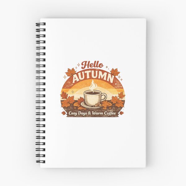 Item preview, Hello Autumn | Cozy Days & Warm Coffee | Vintage Fall Aesthetic designed and sold by ✨ Daily Vibe Studio ✨.