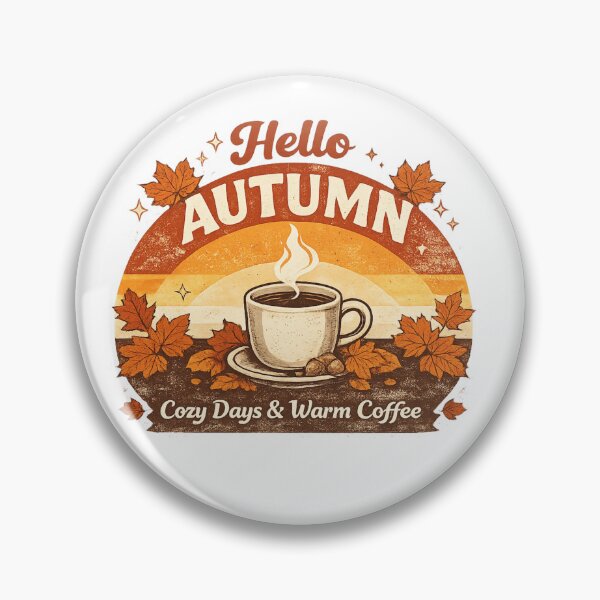 Item preview, Hello Autumn | Cozy Days & Warm Coffee | Vintage Fall Aesthetic designed and sold by ✨ Daily Vibe Studio ✨.