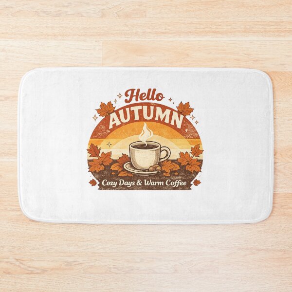 Item preview, Hello Autumn | Cozy Days & Warm Coffee | Vintage Fall Aesthetic designed and sold by ✨ Daily Vibe Studio ✨.