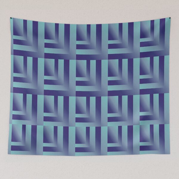 Item preview, Blue 3D pattern designed and sold by stephieleb.