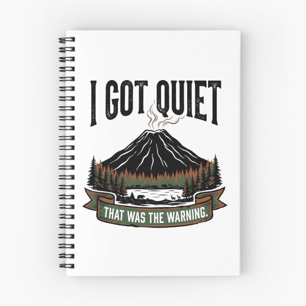 Item preview, I Got Quiet That Was The Warning Funny Sarcastic Retro Quote Design designed and sold by get55shirt.