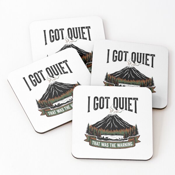 Item preview, I Got Quiet That Was The Warning Funny Sarcastic Retro Quote Design designed and sold by get55shirt.