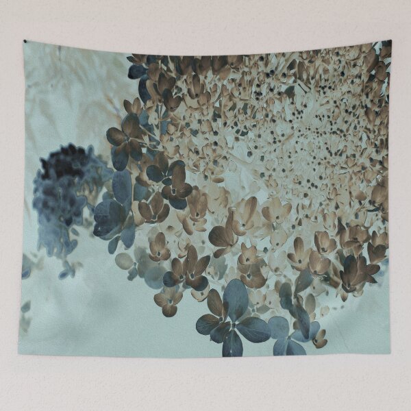 Item preview, Elegant Brown and Navy Limelight Hydrangea designed and sold by myrubiogarden.