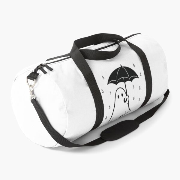 Item preview, Minimalist Ghost with Umbrella in the Rain | Cute Spooky Halloween Illustration designed and sold by BlackBoneArt.