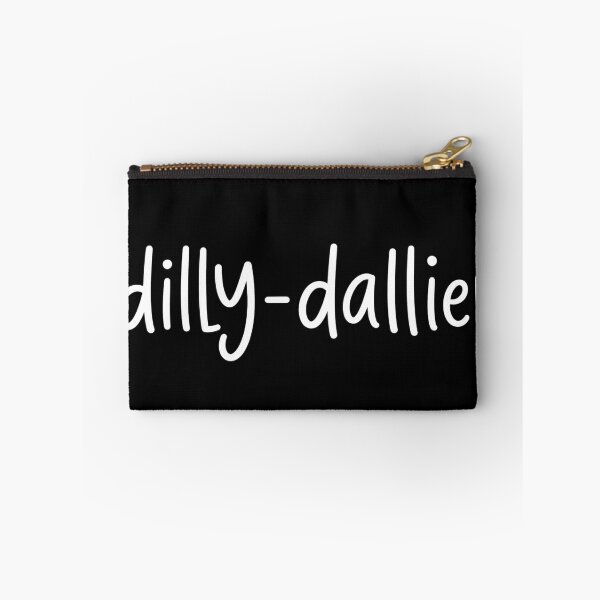 Item preview, Dilly Dallier Minimalist Typography Humor Procrastination Chill Lifestyle Funny designed and sold by VGAfanatic.