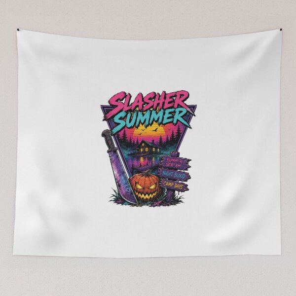 Item preview, Vintage Summerween Slasher Summer Spooky Camp Halloween designed and sold by SanipepaVase.