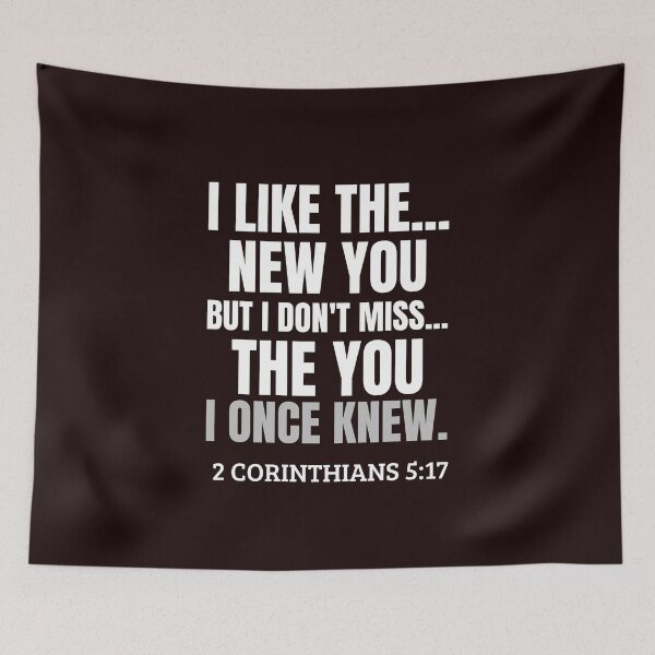 Item preview, I Like the New You – Christian Typography Design Inspired by 2 Corinthians 5:17 designed and sold by kjson1.