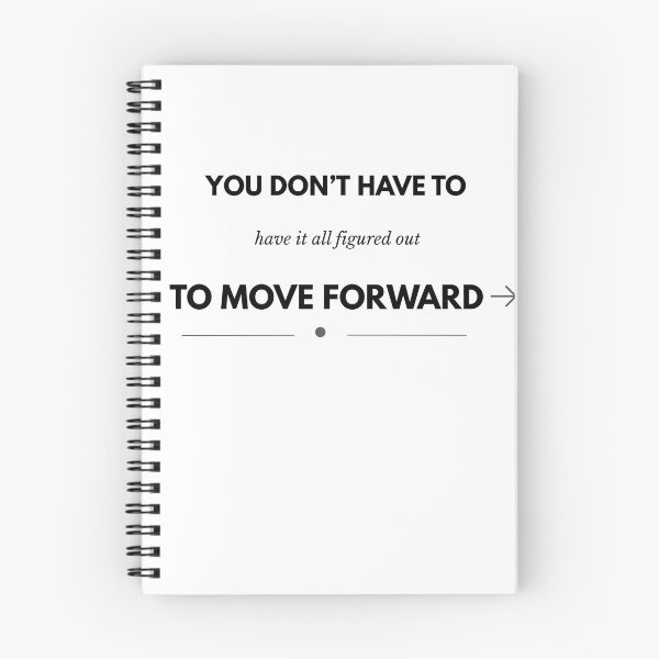 Item preview, You Don't Have to Have It All Figured Out to Move Forward | Minimalist Motivational Typography designed and sold by HugInWords.