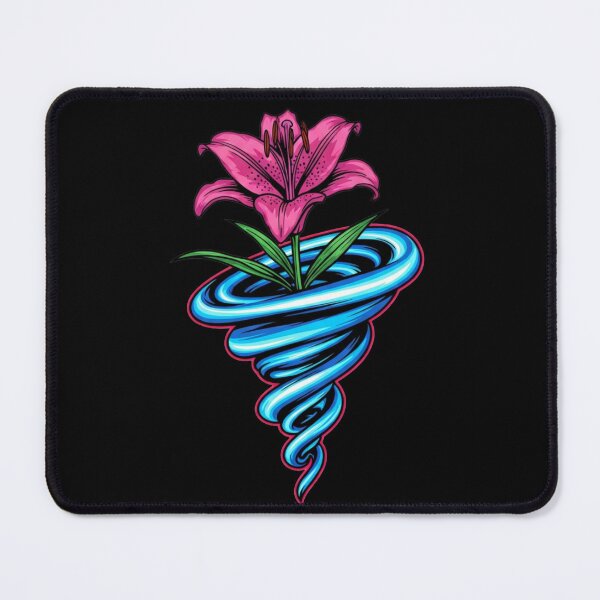 Item preview, Fantasy Pink Lily Vortex - Surreal Storm Flower Art designed and sold by Dzblack.