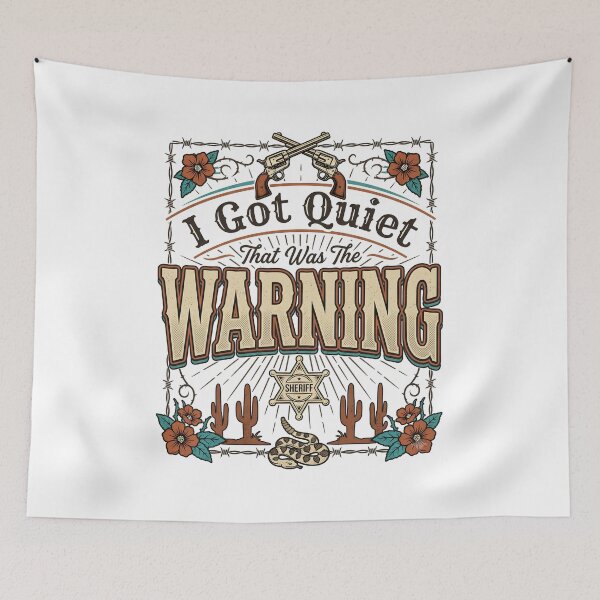 Item preview, I Got Quiet That Was The Warning Funny Attitude Meme Retro Design designed and sold by get55shirt.