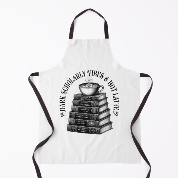 Item preview, Dark Scholarly Book Stack Vintage Latte Art designed and sold by Coffread.
