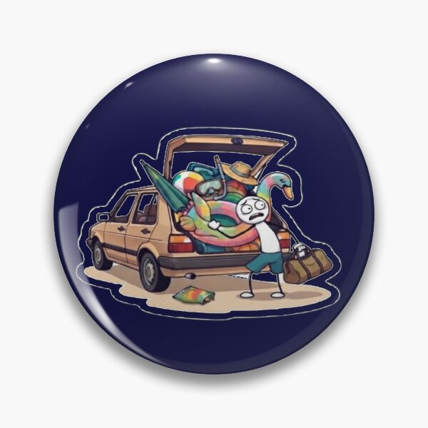 Item preview, Oops Murphy - Summer Beach Fail - Packing Nightmare - Funny Character Graphic designed and sold by oopsmurphy.