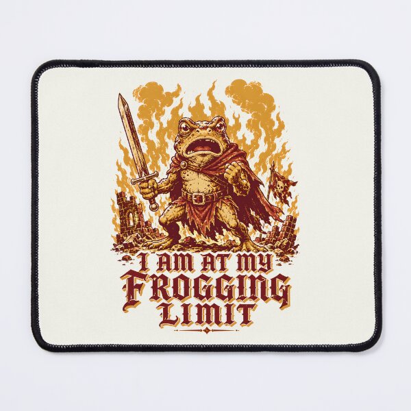 Item preview, I Am at My Frogging Limit Battle Toad designed and sold by Victor Shadehorn.