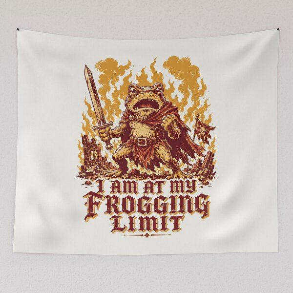 Item preview, I Am at My Frogging Limit Battle Toad designed and sold by Victor Shadehorn.