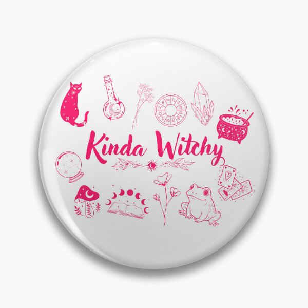 Item preview, Kinda Witchy with Pink Monochrome Doodles Crystals Tarot Frog Cauldron designed and sold by JaymeOctober.