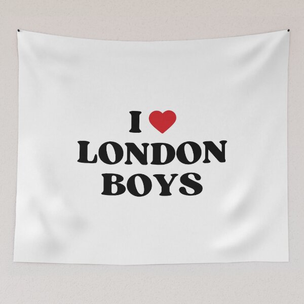Item preview, I Love London Boys retro heart designed and sold by eMKa82.