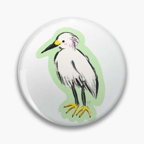 Item preview, snowy egret designed and sold by shopschnooky.
