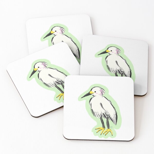 Item preview, snowy egret designed and sold by shopschnooky.